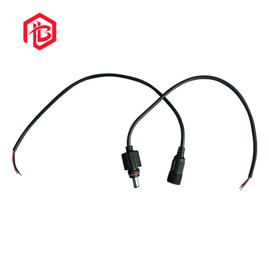 Câble noir blanc taille 2*0.3mm PVC DC connecteur